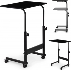 Masă mobilă pentru laptop neagră
