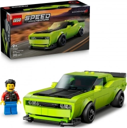 lego speed champions dodge challenger srt hellcat – mașină sport pentru copii