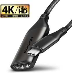 Adaptor USB-C la HDMI 4K/60Hz din aluminiu, cablu de 25 cm