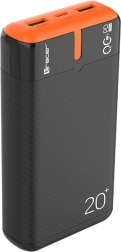 Power bank tracer energen 20000 mAh cu PD și QC 3.0, negru‑portocaliu