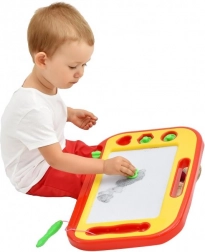 Tăbliță magnetică de desen cu stilou magnetic și ștampile