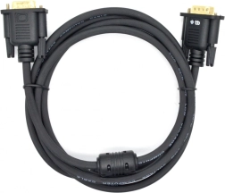 Cablu VGA 1.8 m negru placat cu aur