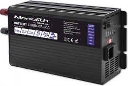 Încărcător inteligent de baterii Monolith 20A 24V pentru LiFePo4, AGM, GEL, SLA