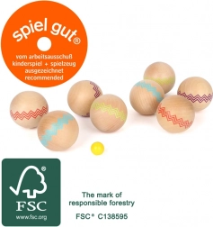 Pentanque din Lemn pentru Copii și Adulți