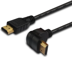 Cablu HDMI unghiular auriu v1.4 3D, 4Kx2K, 1,5 m, CL-04