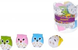 Ascuțitoare pentru două creioane cu rezervor – bufniță