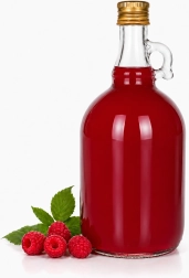 Găleată de sticlă de 1 l cu mâner și capac cu filet - 1 bucată