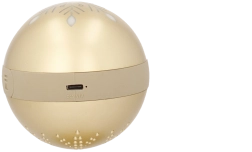 Ornament de Crăciun pentru brad cu difuzor Bluetooth, auriu 8,5 × 8,5 × 9,5 cm - 1 bucată