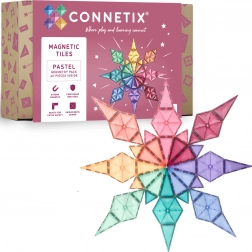 Connetix Pastel Geometry Pack set magnetic de construcție 40 piese