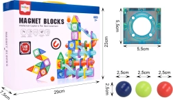 Set de construcție magnetică 3D – 148 de piese