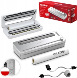 Aparat de vidat alimente 120 W cu accesorii, alb