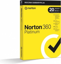 Norton 360 Platinum, 100 GB, 1 utilizator, 20 dispozitive, 1 an