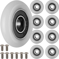 Ruhhy rotițe pentru cabina de duș cu rulment cu bile 23 × 6 mm (8 buc)