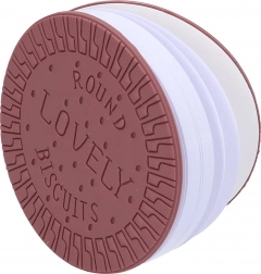 Caiet de notițe în formă de biscuit