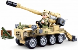 Set de construcție SLUBAN Army – tun mobil 8x8 cu mortar terestru