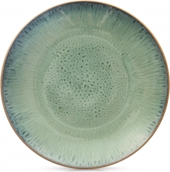 Farfurie plată din ceramică Glaze 27 cm – glazură reactivă verde