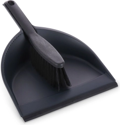 Faras negru cu perie din plastic reciclat
