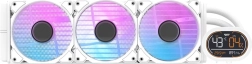 Răcire cu apă CPU darkFlash DH360D 360 mm albă cu LCD și ARGB