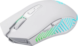 Mouse de gaming wireless PANDORA 3200 DPI alb