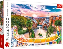 puzzle 1000 piese – apus de soare deasupra BARCELONEI