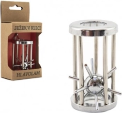 Puzzle metalic Ariciul în cușcă, cromat