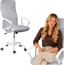 Scaun de birou ergonomic pivotant Sofotel Tamar cu microplasă