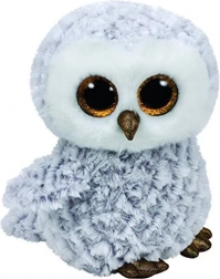 Mascota TY Beanie Boos Owlette - Bufniță albă 24 cm