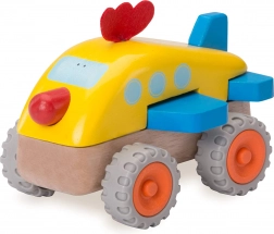 Wonderworld mini avion din lemn – puișor