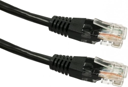 Patch cable RJ45 UTP Cat 5e 3 m negru