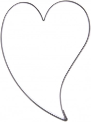 Formă de tăiat biscuiți din inox, inimă, 3 cm