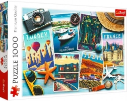 Puzzle 1000 piese – Cărți poștale de vacanță
