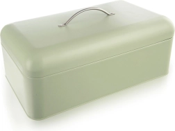 Cutie metalică pentru pâine GREENISH, verde mentă, 42,5 × 23 × 20 cm
