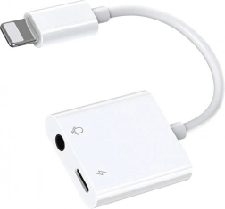 Adaptor audio Joyroom Lightning la 3,5 mm alb