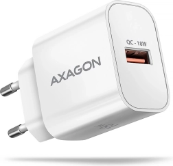 ACU-QC18W QC Încărcător de rețea 18W, 1x port USB-A, QC3.0/AFC/FCP/SMART Alb