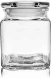 Cutie alimentară pătrată din sticlă 950 ml