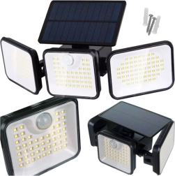 Lampă solară de exterior 180 LED cu senzor PIR și crepuscular IZOXIS IP65