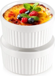 Castrone din porțelan pentru copt 260 ml, set de 2