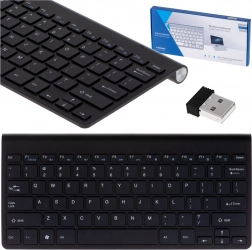 Tastatură wireless pentru Smart TV, PC și laptop – neagră