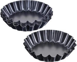 Forme metalice Orion pentru tarte mici, 9 cm - 6 buc.