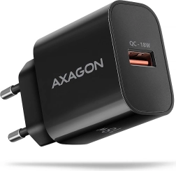 ACU-QC18 QC încărcător de rețea 18W, 1x port USB-A, QC3.0/AFC/FCP/SMART negru