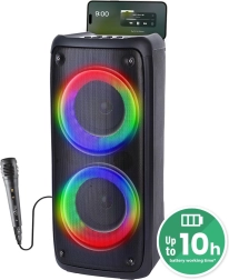 boxă bluetooth portabilă MEDIA-TECH FUNBOX BT cu karaoke și iluminare RGB