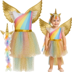 Costum de unicorn pentru copii Kruzzel 110–116 cm (3 piese)