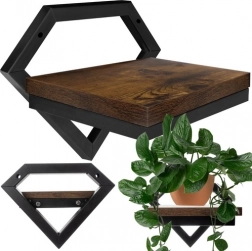 Etajeră suspendată de perete RUHHY în stil loft