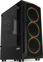 Carcasă PC iBOX Lupus 27 cu sticlă securizată și ventilatoare RGB