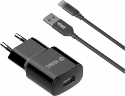 Încărcător USB cu cablu Lightning 1m 12W 2,4A
