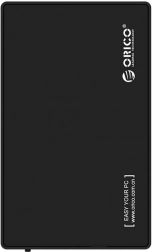 Carcasă externă Orico pro 3.5" HDD/SSD, USB 3.0 5 Gbps, USB‑A la USB‑B, negru