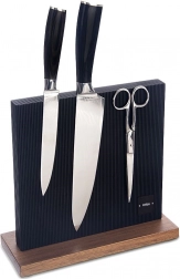 Suport magnetic dublu față-verso pentru cuțite Black 24 × 24 cm