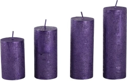 Lumânări de Advent mov – set 4 buc.