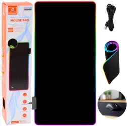 Covoraș de gaming pentru mouse și tastatură cu iluminare RGB 80 × 30 cm