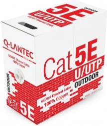 Cablu de date exterior U/UTP Cat.5e, 100% cupru, 305 m